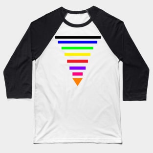 Multi Colorful Lines Baseball T-Shirt